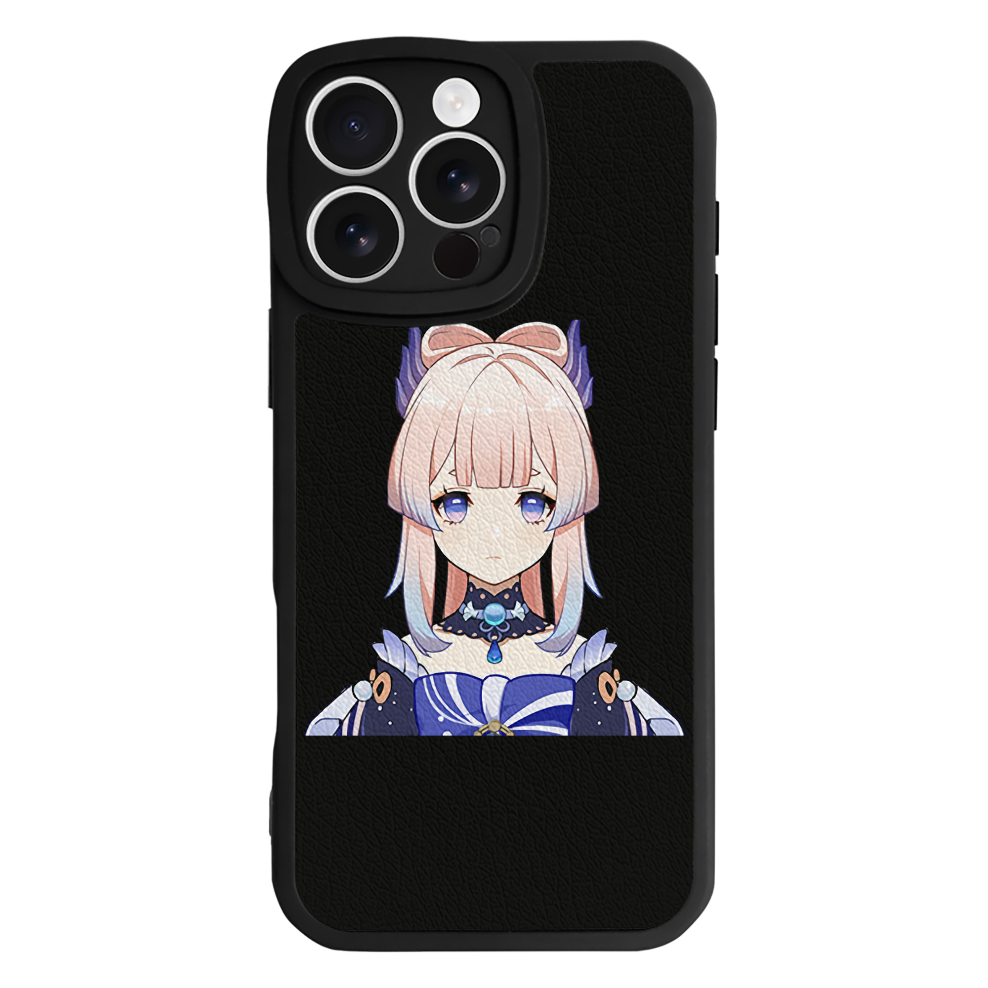 げんし神 珊瑚宮心海 サンゴノミヤ・ココミ genshin Sangonomiya Kokomi 【iPhone 16シリーズ対応】シリコンスマホケース（レザー調） 材質：シリコン